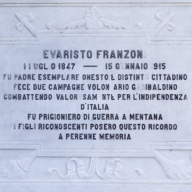 Lapide di Evaristo Franzoni